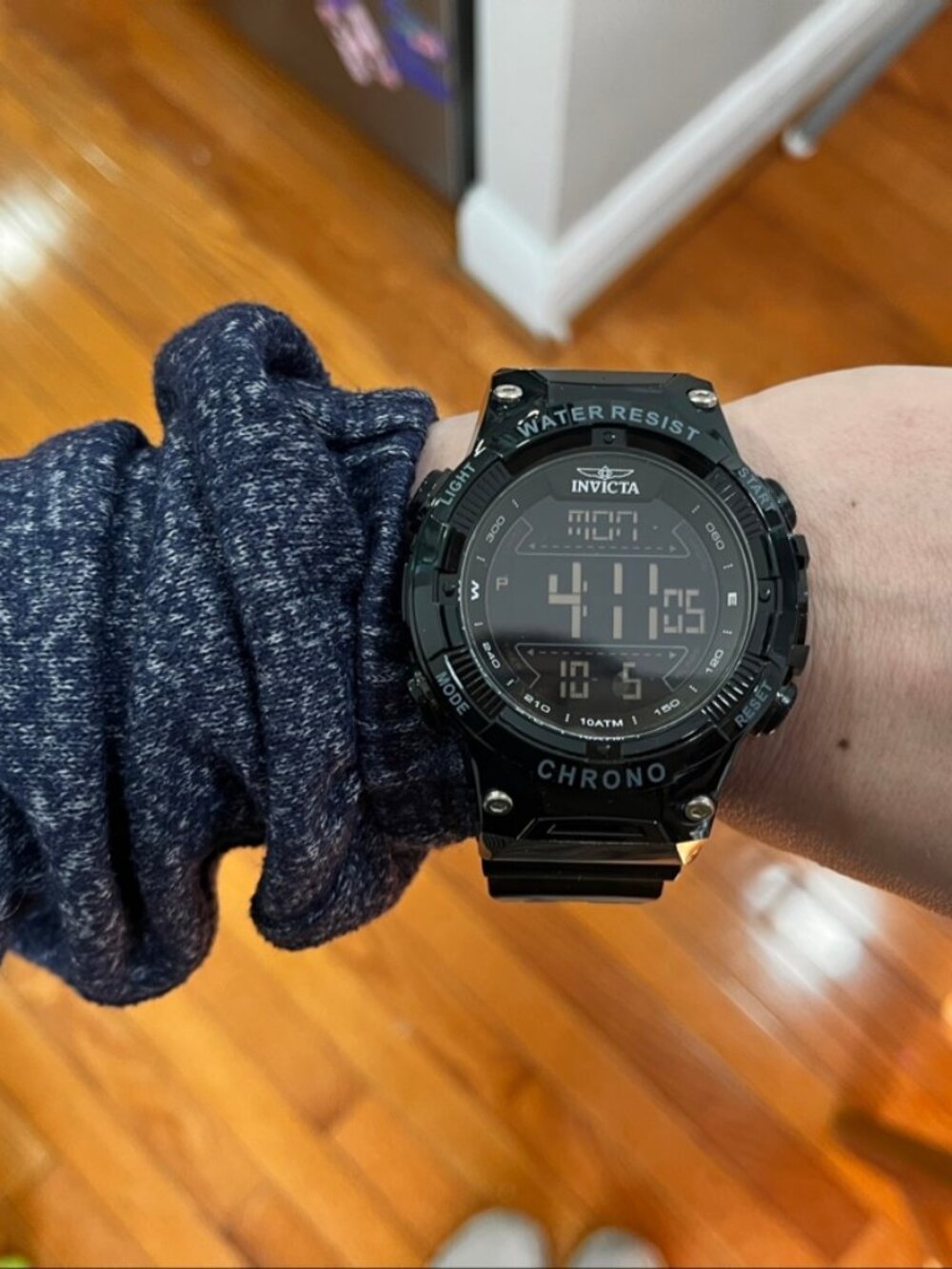 Invicta Racing 49040 Men's Black Digital Chronograph Watch